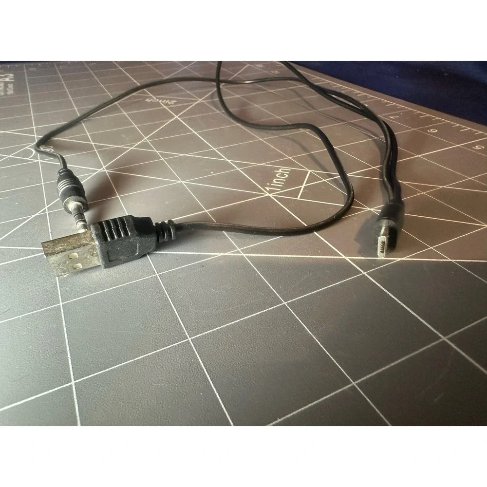 USB + 3.5mm Audio to Mini USB Combo Cable Power & Audio Adapter Replacement